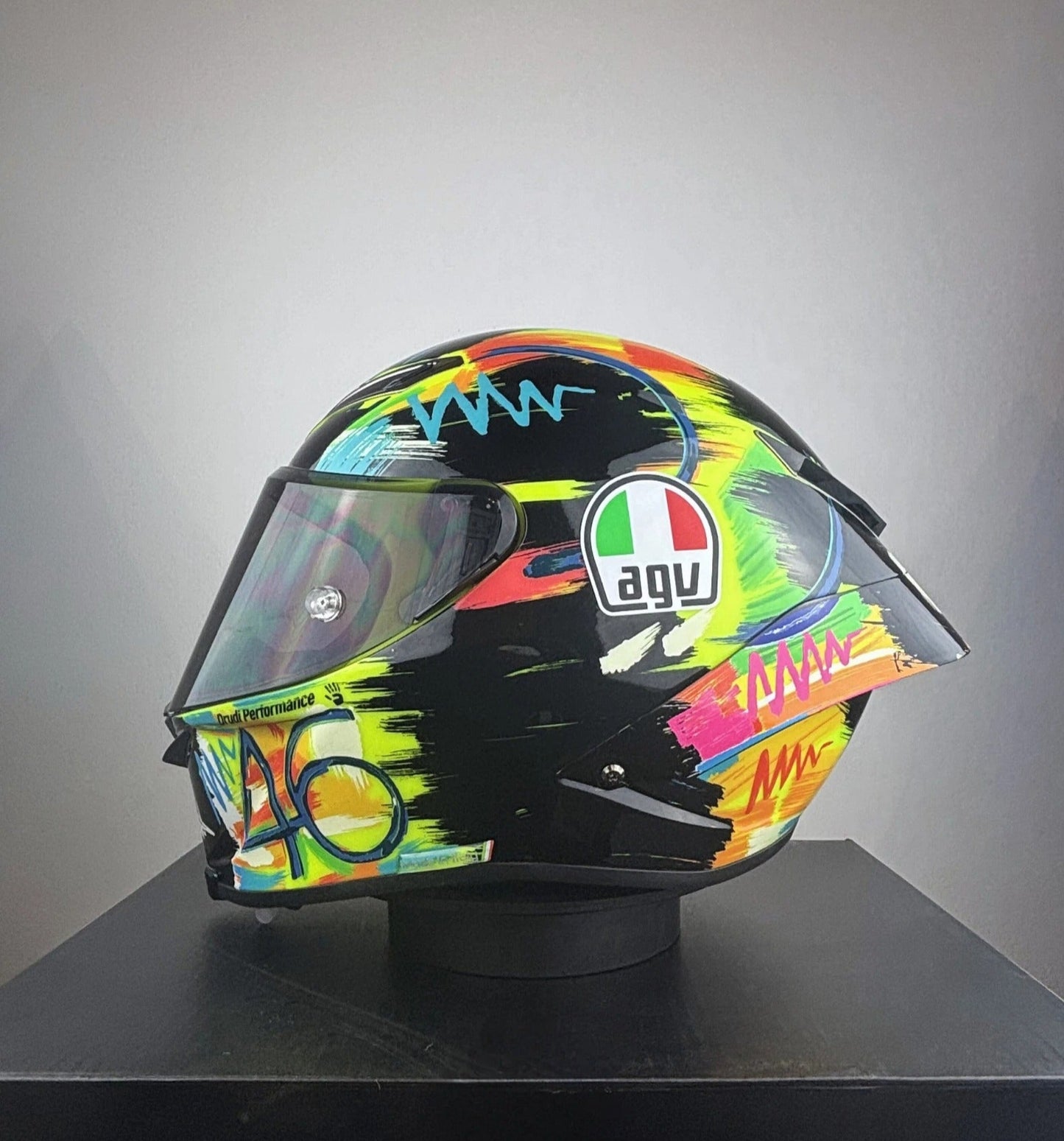 Casco Style AGV Valentino Rossi (VR46) Winter Test 2019