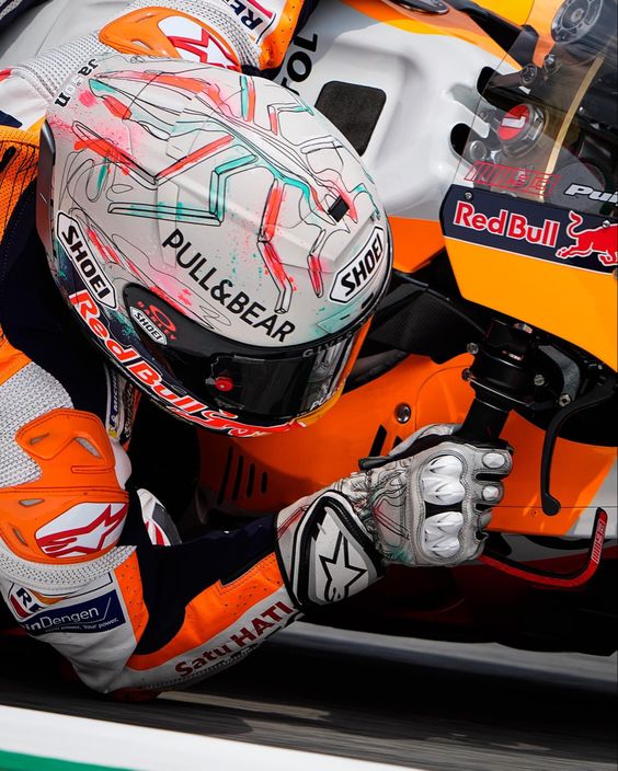 RedBull Marc Marquez GP Catalunya 2021 Helmet