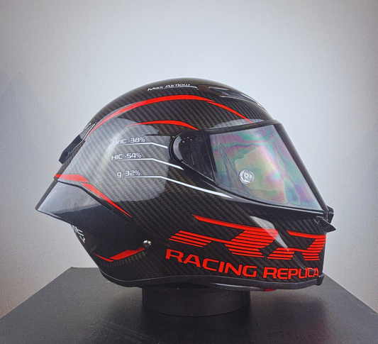 Casco Style AGV Red Racing Replica