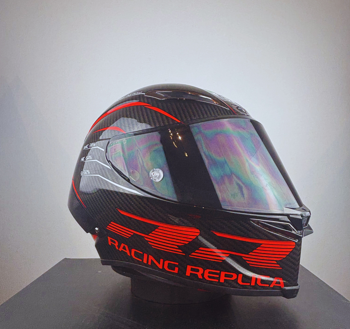 Casco Style AGV Red Racing Replica