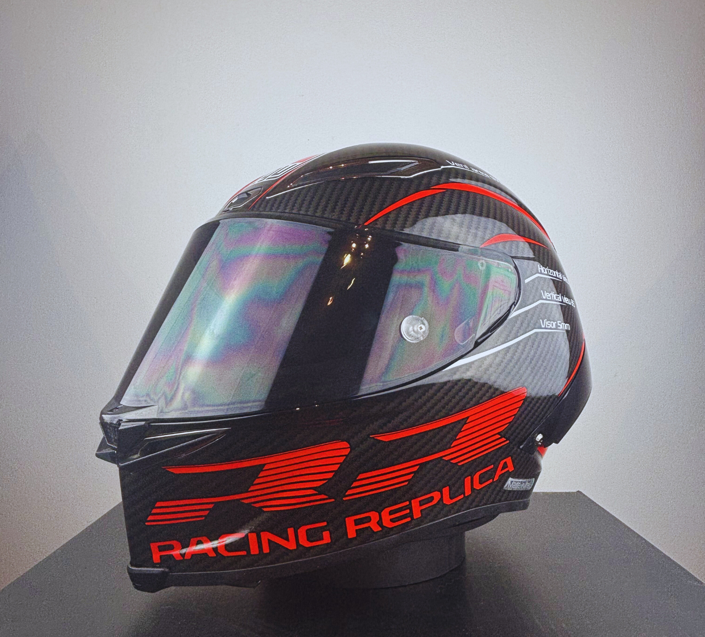 Casco Style AGV Red Racing Replica