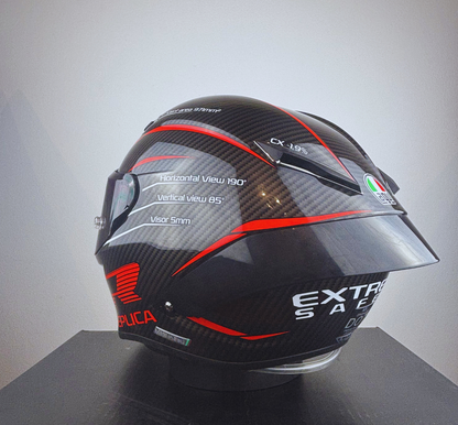 Casco Style AGV Red Racing Replica