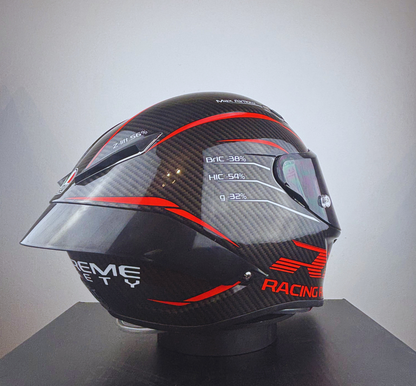 Casco Style AGV Red Racing Replica
